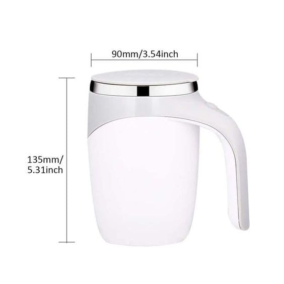 REMAXX Silver Automatic Magnetic Self Stirring Coffee Mug