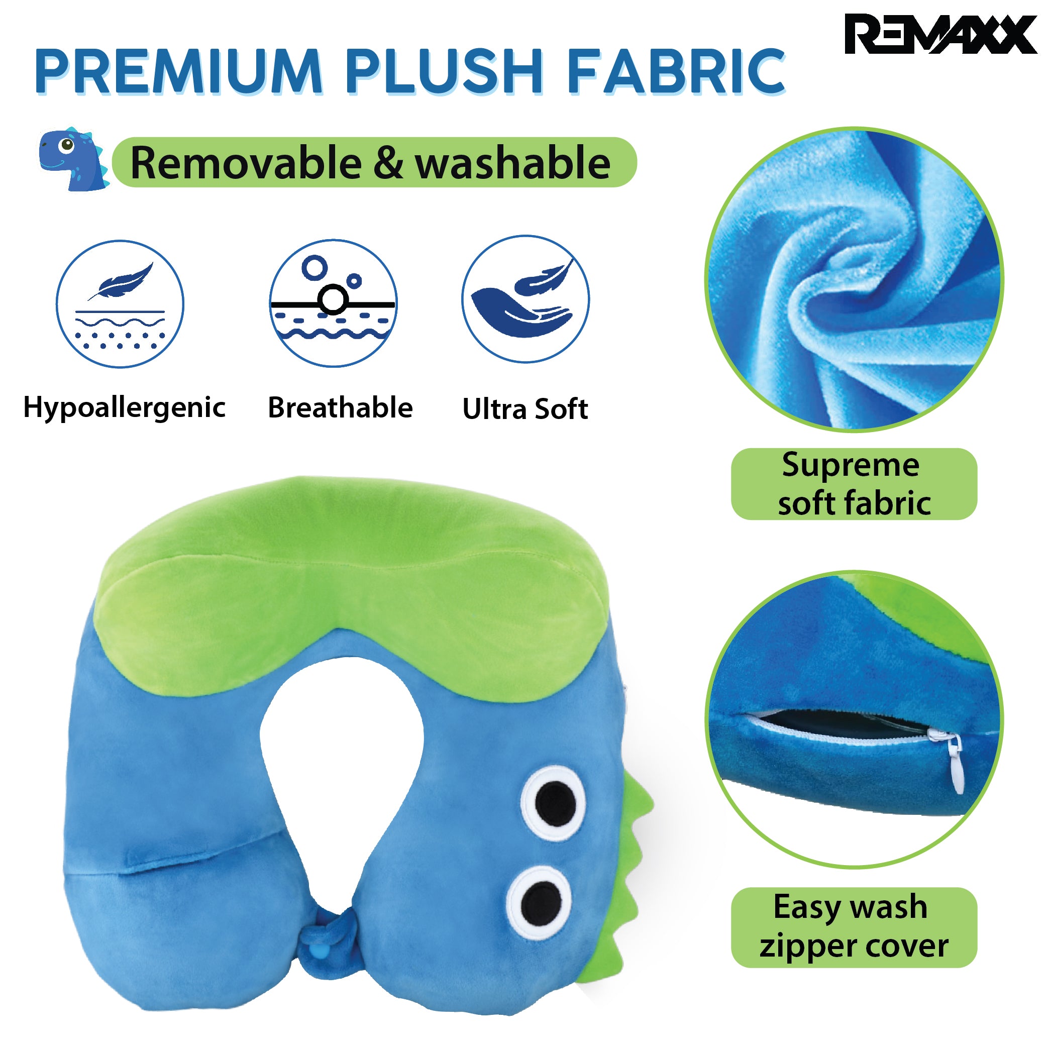 REMAXX Kids Travel Neck Pillow