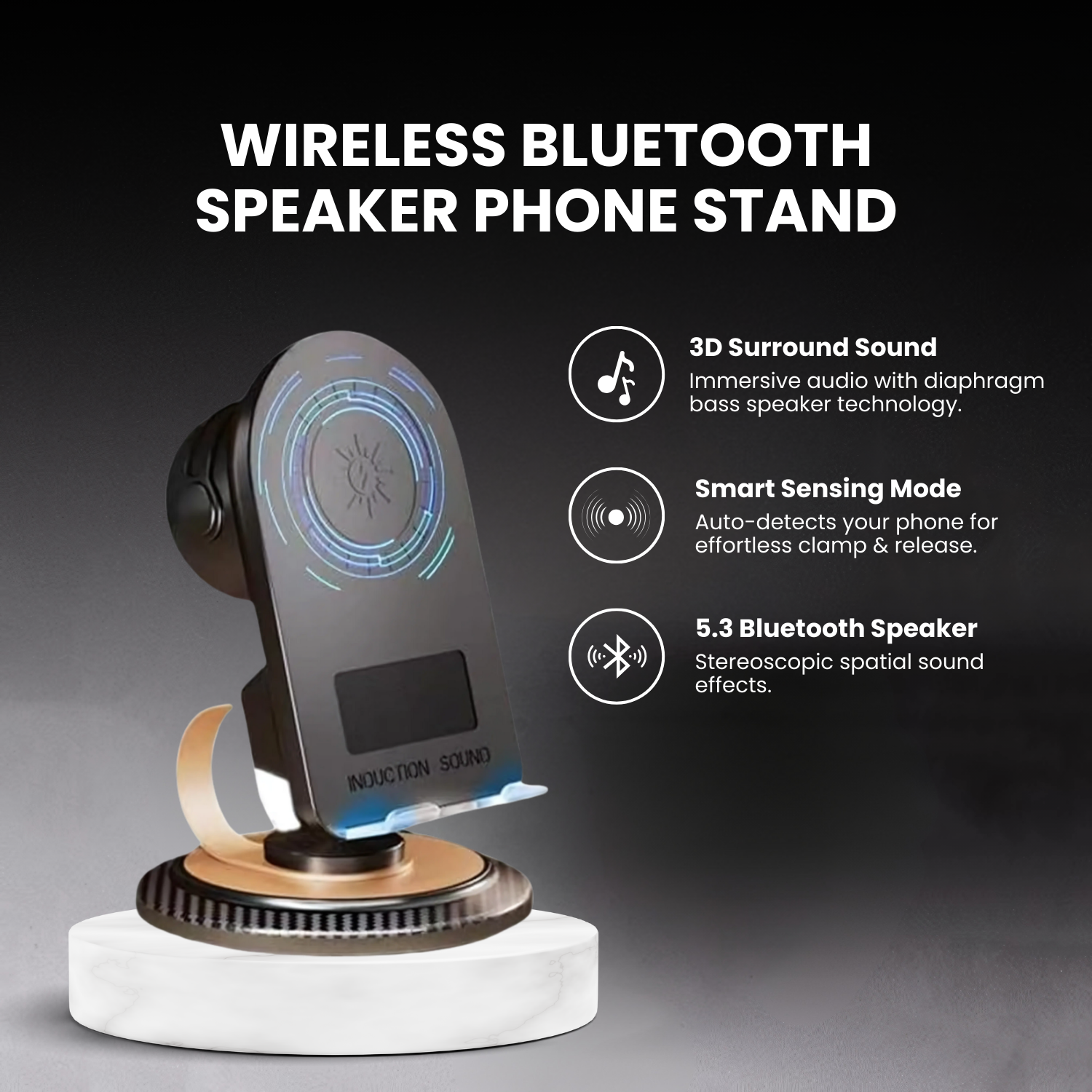 Remaxx Echo Multi-Functional Induction HIFI Speaker with Phone holder