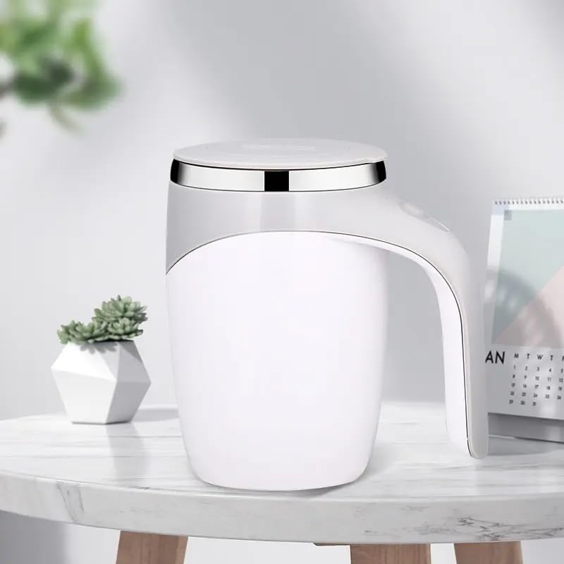 REMAXX Silver Automatic Magnetic Self Stirring Coffee Mug