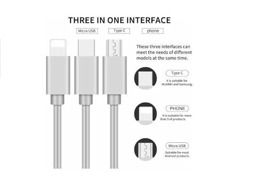 REMAXX 3 in 1 Retractable USB Charging