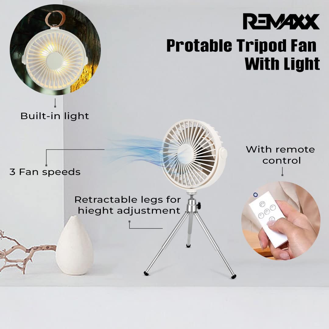 REMAXX 2 in 1 Portable Table Fan (tripod fan)