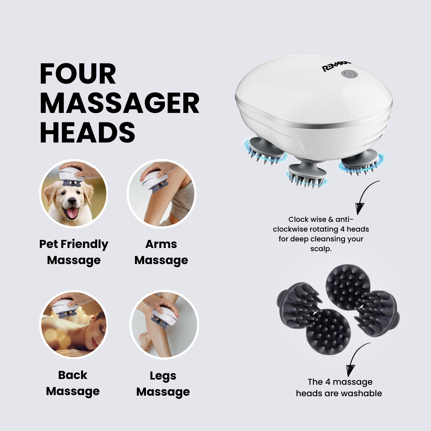 REMAXX Bliss Smart Scalp Massager