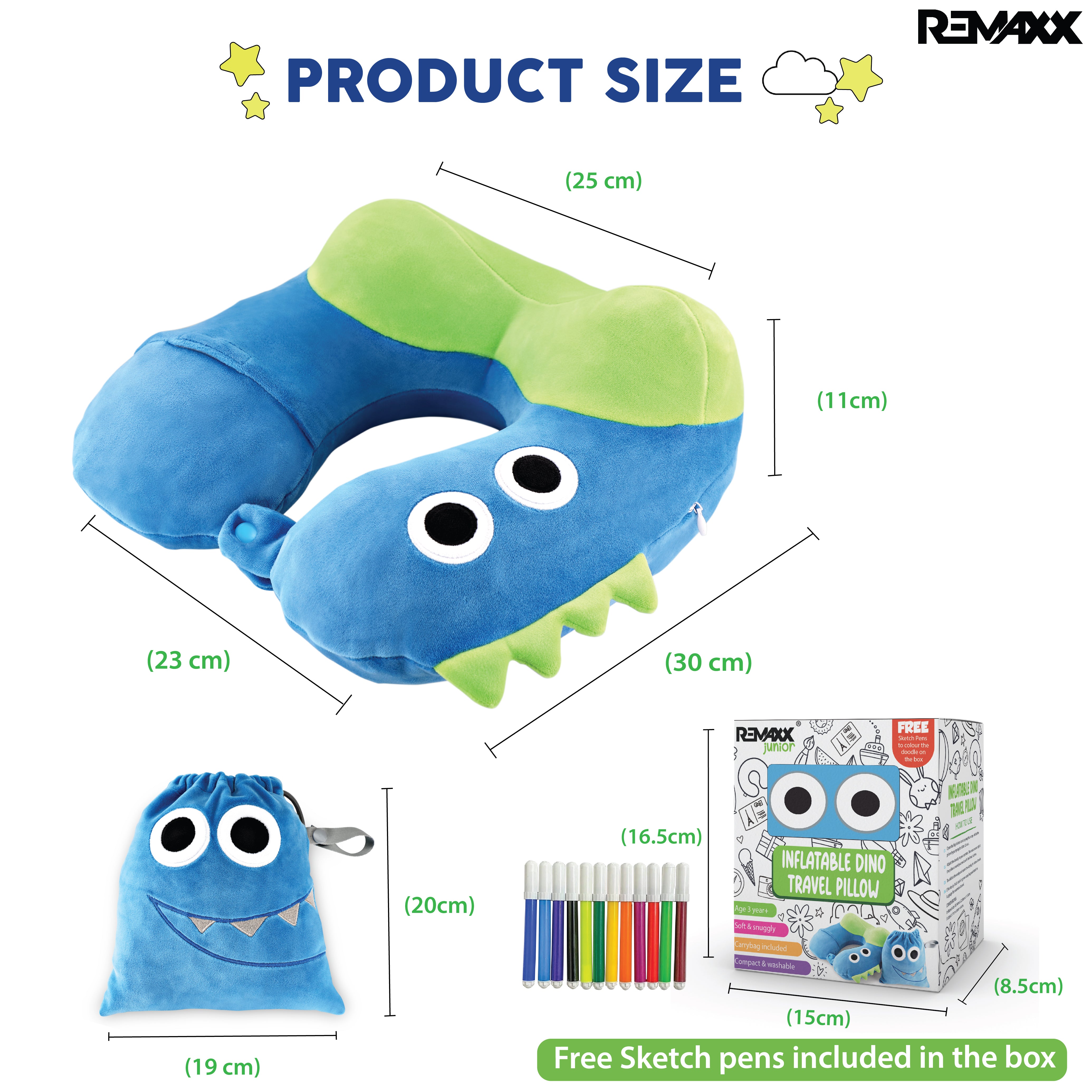 REMAXX Kids Travel Neck Pillow