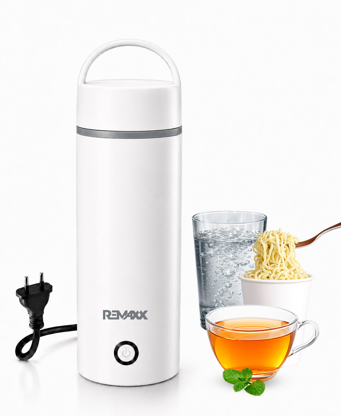 Remaxx Thermo X 400ML Electric Kettle | 304 Food Grade Stainless Steel | Quick Boil Technology | 300W | Auto Shut-Off | Leak Proof | Cool Touch Body | Ideal for Office, Travel & Home (Portable)