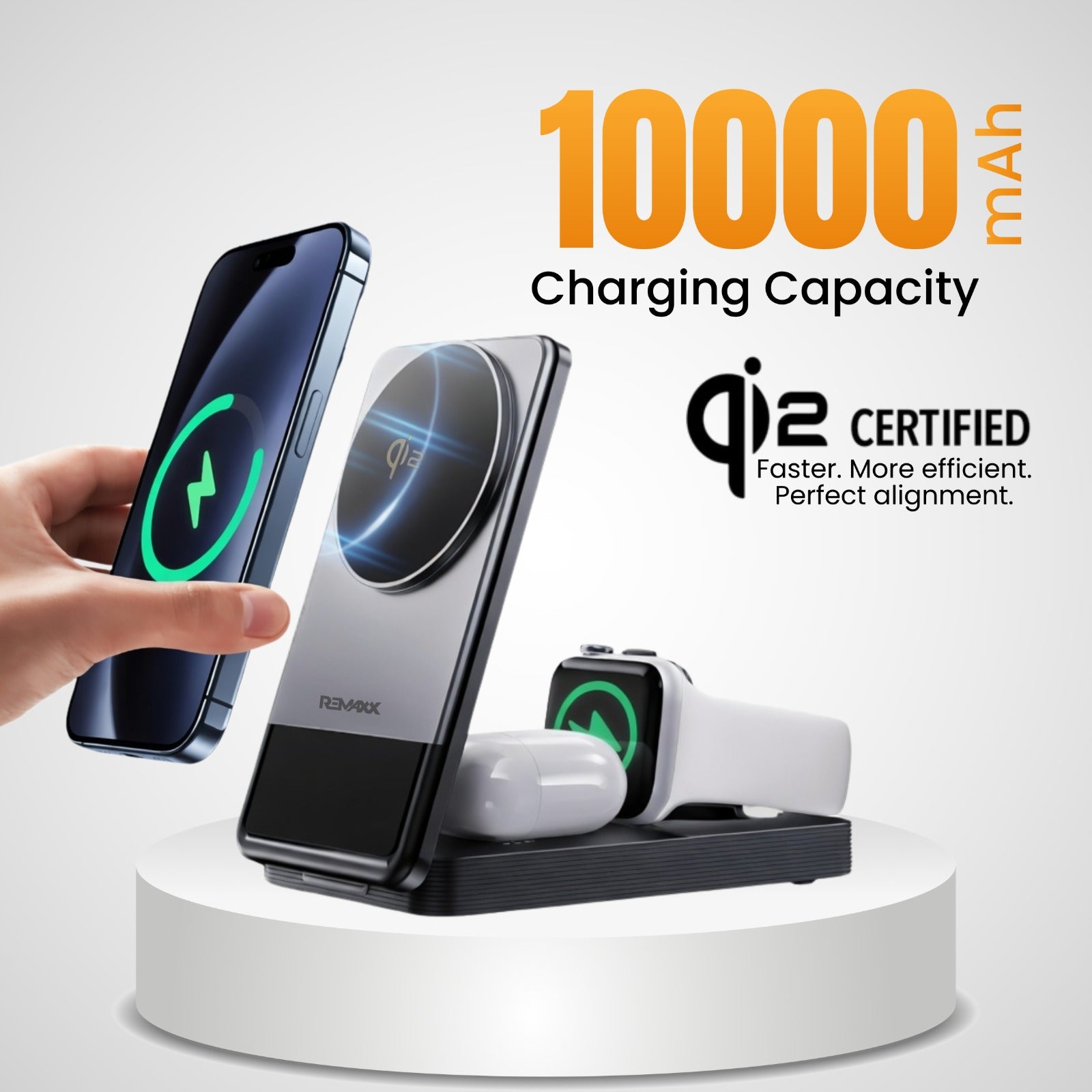 Remaxx Magtrix 10 - 3-in-1 Wireless Power Bank 10000mAh